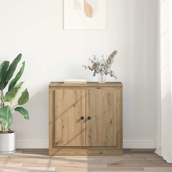 vidaXL Sideboard Artisan-Eiche 70 x 35,5 x 67,5 cm Holzwerkstoff