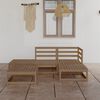 vidaXL 5-tlg. Garten-Lounge-Set Honigbraun Massivholz Kiefer