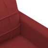 vidaXL 2-Sitzer-Sofa Weinrot 120 cm Stoff