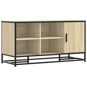 vidaXL Schuhbank Sonoma-Eiche 100x40x53,5 cm Holzwerkstoff und Metall