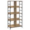 vidaXL Regal Artisan-Eiche 78,5 x 33 x 153 cm Metall PB