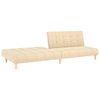 vidaXL Schlafsofa 2-Sitzer Creme Stoff
