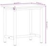 vidaXL Werkbank 80x55x81,5 cm Massivholz Buche und Metall