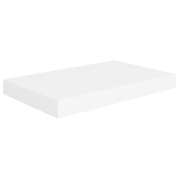 vidaXL Schweberegale 2 Stk. Weiß 40x23x3,8 cm MDF