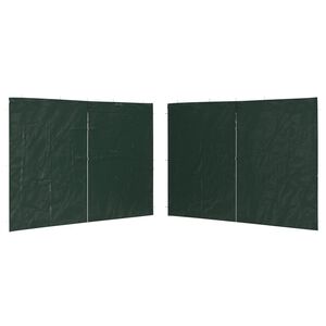 vidaXL Partyzelt-Seitenw&auml;nde 2 St&uuml;ck Rei&szlig;verschluss PE Gr&uuml;n