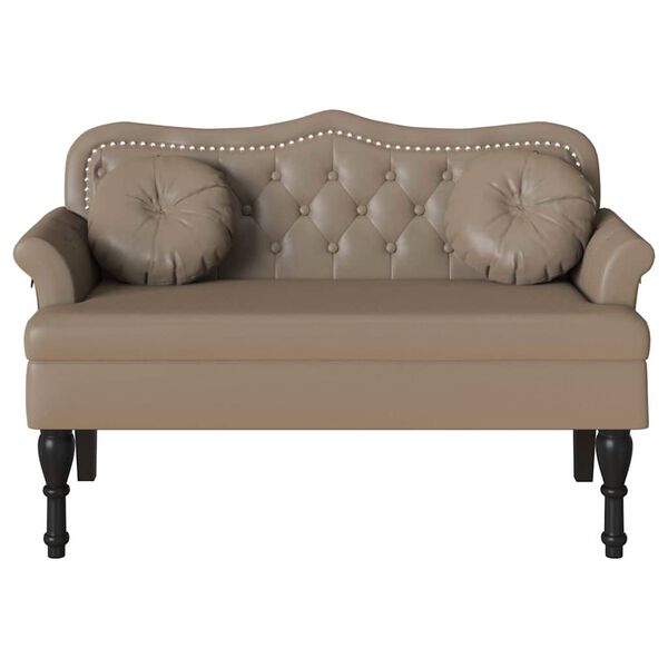 vidaXL Chesterfield Bank Cappuccino 120,5 x 65 x 75 cm Kunstleder
