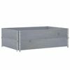 vidaXL Pflanzkasten Grau 120x80 cm Massivholz Kiefer