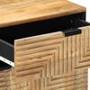 vidaXL Nachttisch Braun 50x33x60 cm Massivholz Mango