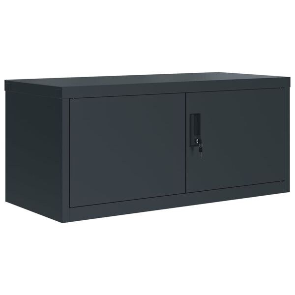 vidaXL Aktenschrank Anthrazit 90x40x180 cm Stahl
