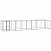 vidaXL Outdoor-Hundezwinger Stahl 21,78 m&sup2;