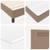 vidaXL Boxspringbett mit Matratze Cappuccino 180 x 200 cm Kunstleder