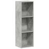 vidaXL B&uuml;cherregal/TV-Schrank Betongrau 36x30x114 cm Holzwerkstoff