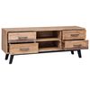 vidaXL TV-Schrank 120 x 30 x 45 cm Massivholz Teak