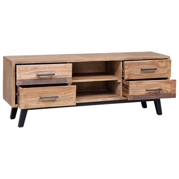 vidaXL TV-Schrank 120 x 30 x 45 cm Massivholz Teak