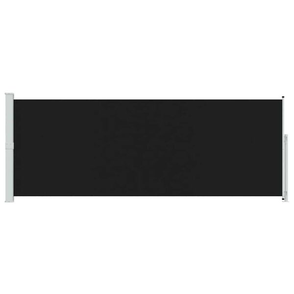 vidaXL Seitenmarkise Ausziehbar 180x500 cm Schwarz