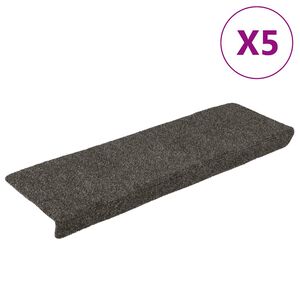 vidaXL Stufenmatten Selbstklebend 5 Stk. 65x21x4 cm Anthrazit Rechteckiger Rand