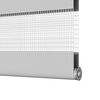 vidaXL Doppelrollo Hellgrau 45x200 cm Stoffbreite 40,9 cm Polyester