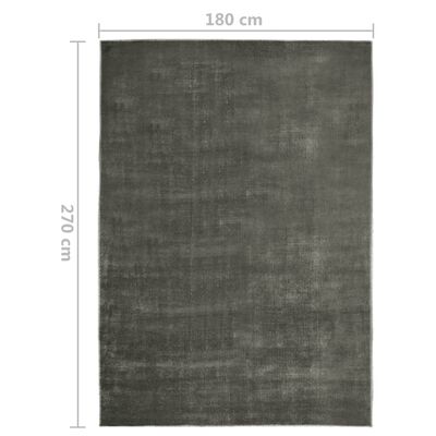 vidaXL Teppich Waschbar Faltbar Taupe 180x270 cm Polyester