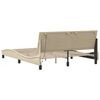 vidaXL Bettgestell ohne Matratze "Hanko" Creme 160x200 cm Stoff