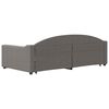 vidaXL Tagesbett Ausziehbar mit Schubladen Taupe 100x200 cm Stoff