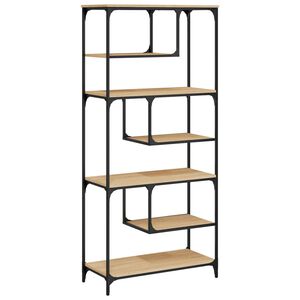 vidaXL B&uuml;cherregal Sonoma-Eiche 81x36x176 cm Holzwerkstoff