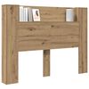 vidaXL Kopfteil-Schrank mit LED Artisan-Eiche 140 x 16,5 x 103,5 cm