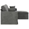 vidaXL Sofa Dunkelgrau 198 x 134 x 80 cm Samt