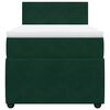 vidaXL Boxspringbett mit Matratze Dunkelgr&uuml;n 90x200 cm Samt