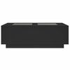 vidaXL Couchtisch mit Infinity-LED Schwarz 116x69x40 cm
