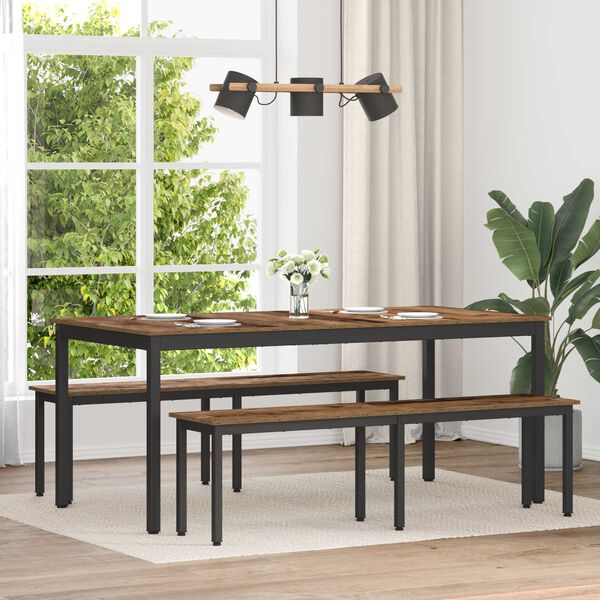 vidaXL Bank Altholz 160 x 35 x 45 cm Holzwerkstoff