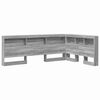 vidaXL Aufbewahrungskopfteil Graues Sonoma 120 cm Holzwerkstoff