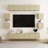 vidaXL 10-tlg. TV-Schrank-Set Sonoma-Eiche Holzwerkstoff