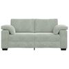 vidaXL Zweisitzer-Sofa Hellgrau 140 cm Samt