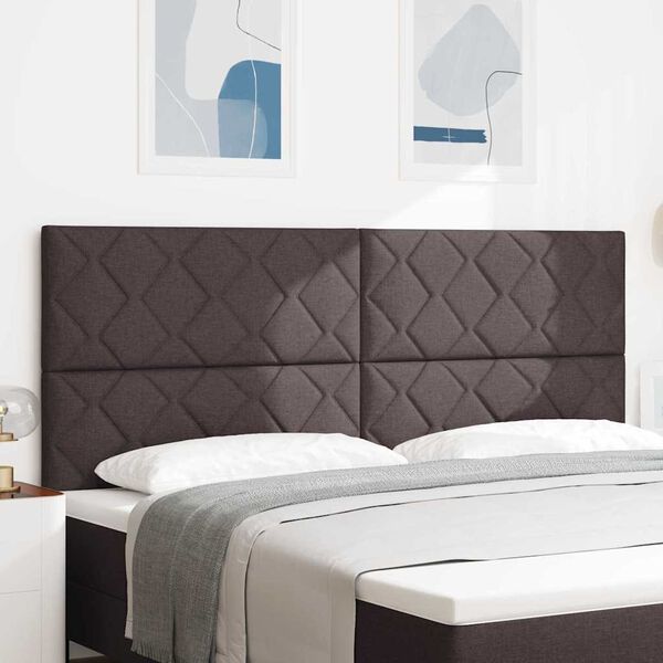 vidaXL Kopfteil Hellgrau 200 cm Stoff