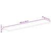 vidaXL Tischplatte 180x30x3,8 cm Rechteckig Massivholz Mango