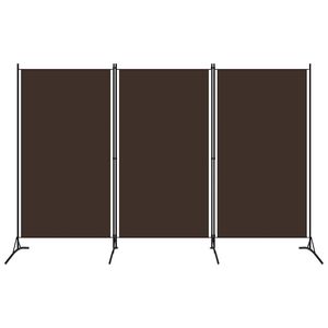vidaXL 3-tlg. Raumteiler Braun 260x180 cm