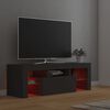 vidaXL TV-Schrank mit LED-Leuchten Grau 120x35x40 cm