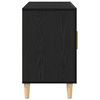 vidaXL Sideboard Schwarz Eichen-Optik 100x36x60 cm Holzwerkstoff