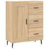 vidaXL Highboard Sonoma-Eiche 69,5x34x180 cm Holzwerkstoff