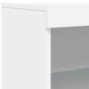vidaXL Sideboard mit LED-Leuchten Wei&szlig; 60,5x37x100 cm