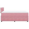 vidaXL Boxspringbett mit Matratze Rosa 120x190 cm Samt