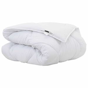 vidaXL Winterbettdecke Wei&szlig; 200 x 135 x 5 cm Polyester