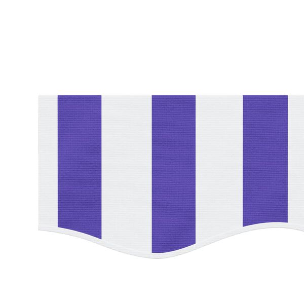 vidaXL Markisenvolant Blau und Wei&szlig; Gestreift 6 m