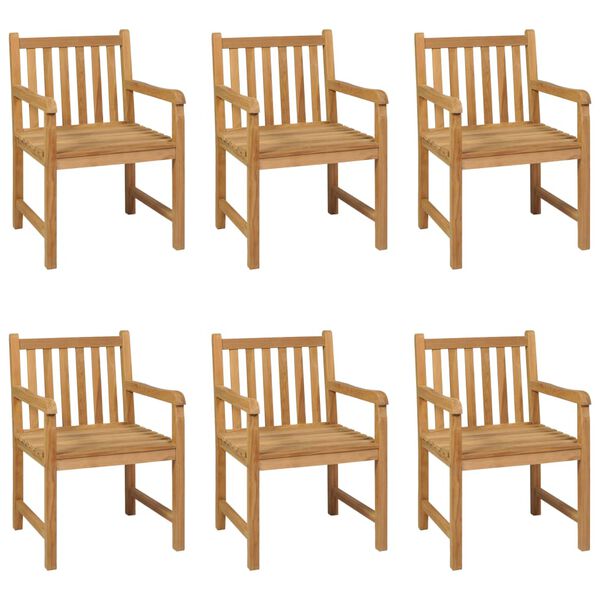 vidaXL 7-teiliges Garten-Ess-Set 160 x 80 cm Massivholz Teak