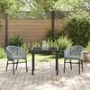 vidaXL Garten Essgruppe 3 pcs Anthrazit Pulverbeschichteter Stahl