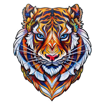 UNIDRAGON 273-tlg. Holzpuzzle Lovely Tiger King Size 30x38 cm
