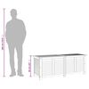 vidaXL Gartenbox mit L&uuml;ftungsschlitzen 150x50x56 cm Massivholz Akazie