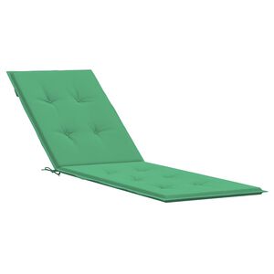vidaXL Liegestuhl-Auflage Gr&uuml;n (75+105)x50x4 cm