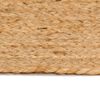vidaXL Teppich Jute Geflochten 240 cm Rund