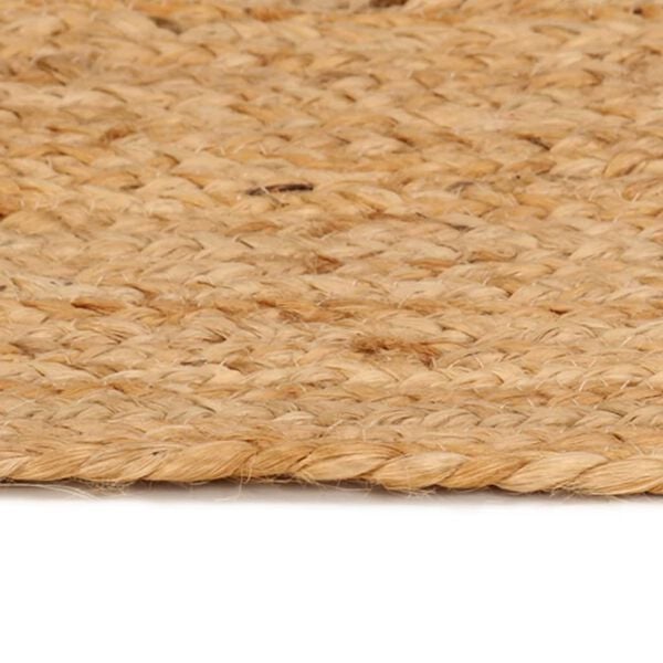 vidaXL Teppich Jute Geflochten 240 cm Rund